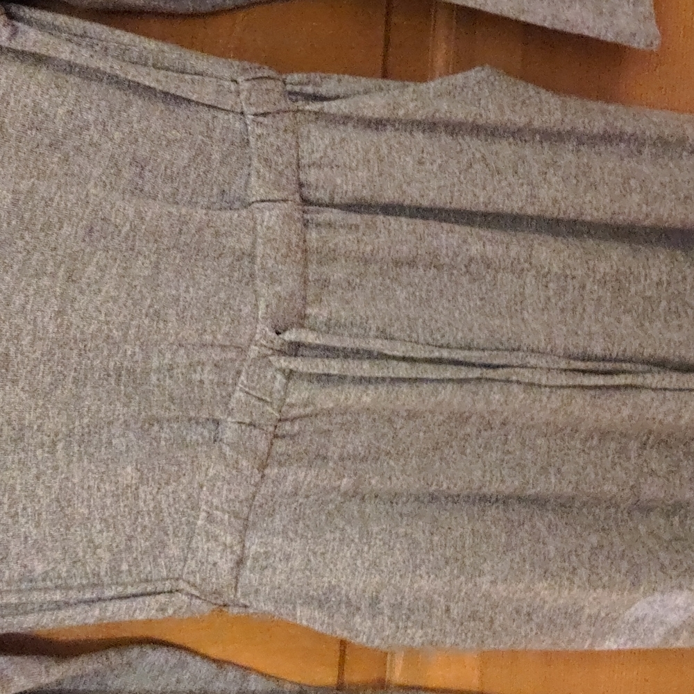 Como Blu Gray Wide Leg Knit Athleisure Jumpsuit Size Small - Picture 4 of 9